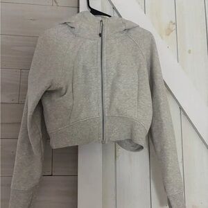 lululemon athletica Light Gray Bomber Jacket